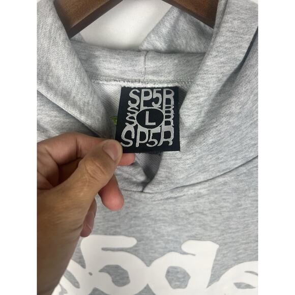 Sp5der Hoodie Beluga – Black Label, Designer Streetwear Sz L - Picture 5 of 11